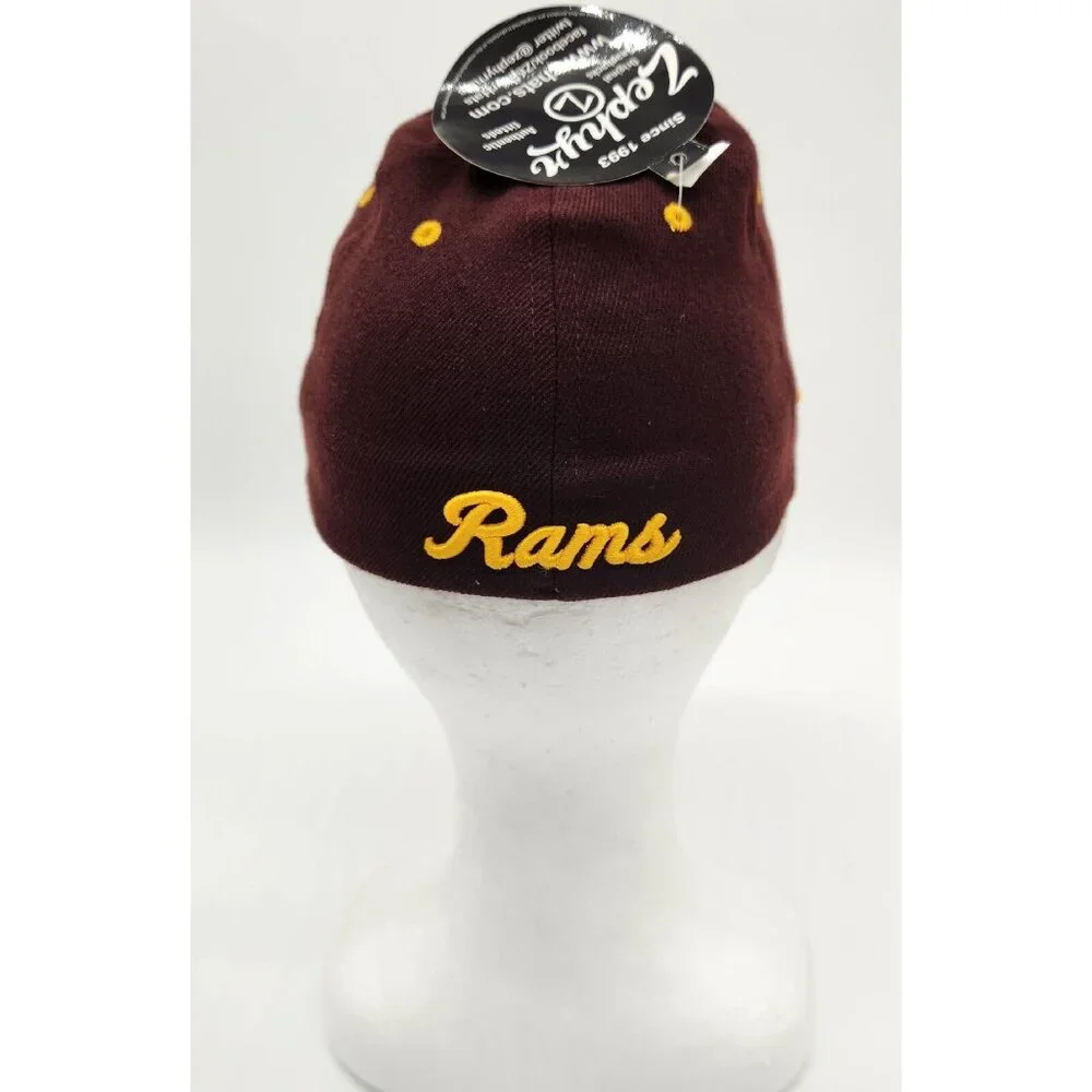 NCAA Zephyr Hat Cap Colorado State Rams Hat Maroon‎ Yellow Youth Stretch NEW